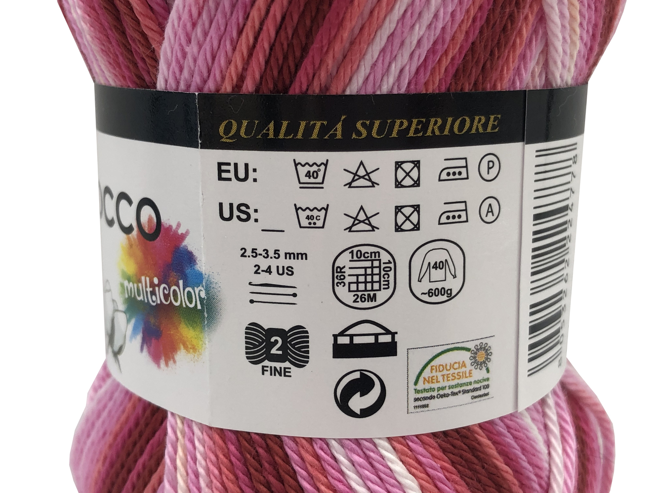 Merceria vendita FILATI COTONE FIOCCO MULTICOLOR