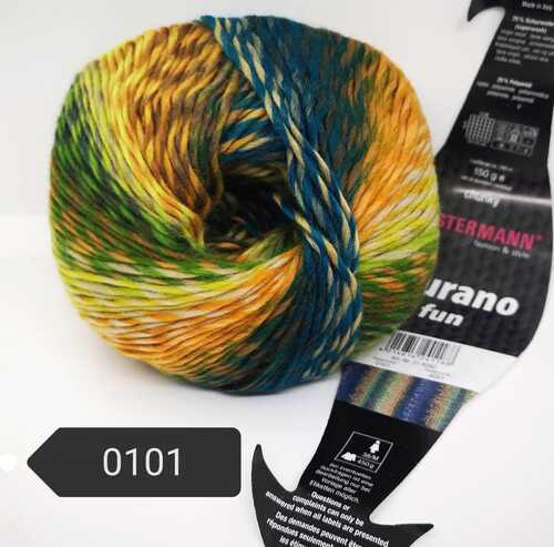 LANA MURANO FUN da 150 grammi 75%Lana Vergine 25%polyamide murano LANA MURANO FUN da 150 grammi 75%Lana Vergine 25%polyamide murano