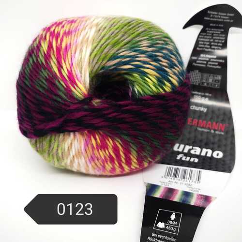 LANA MURANO FUN da 150 grammi 75%Lana Vergine 25%polyamide murano LANA MURANO FUN da 150 grammi 75%Lana Vergine 25%polyamide murano