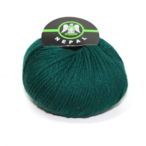 MISTO LANA NEPAL 75% lana  25% acrilico 100 gr. -VERDE BOTTIGLIA