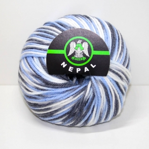 MISTO LANA NEPAL 75% lana  25% acrilico 100 gr. -SF. AZZURRO