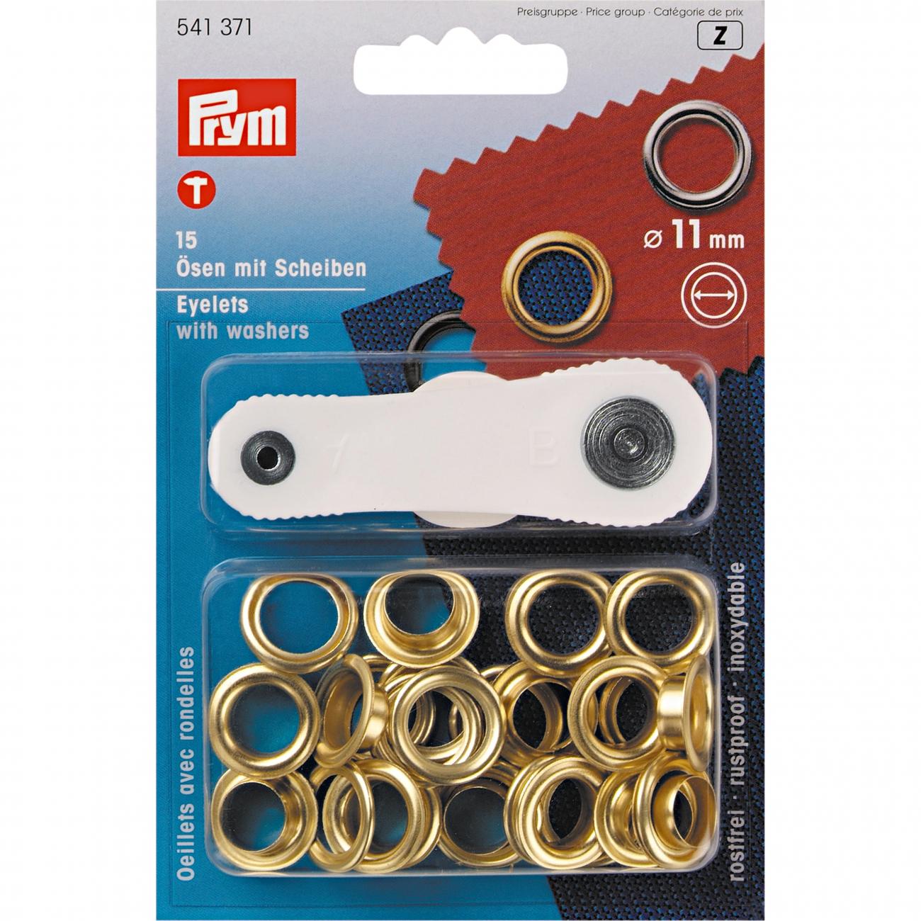 ANELLI a PRESSIONE  PRYM  11 mm ORO