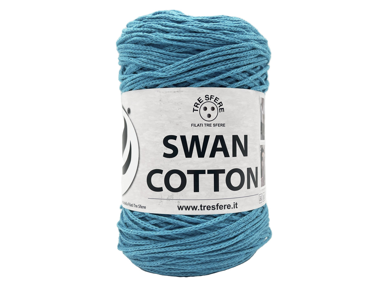 CORDINO SWAN COTTON  250 grammi - turchese