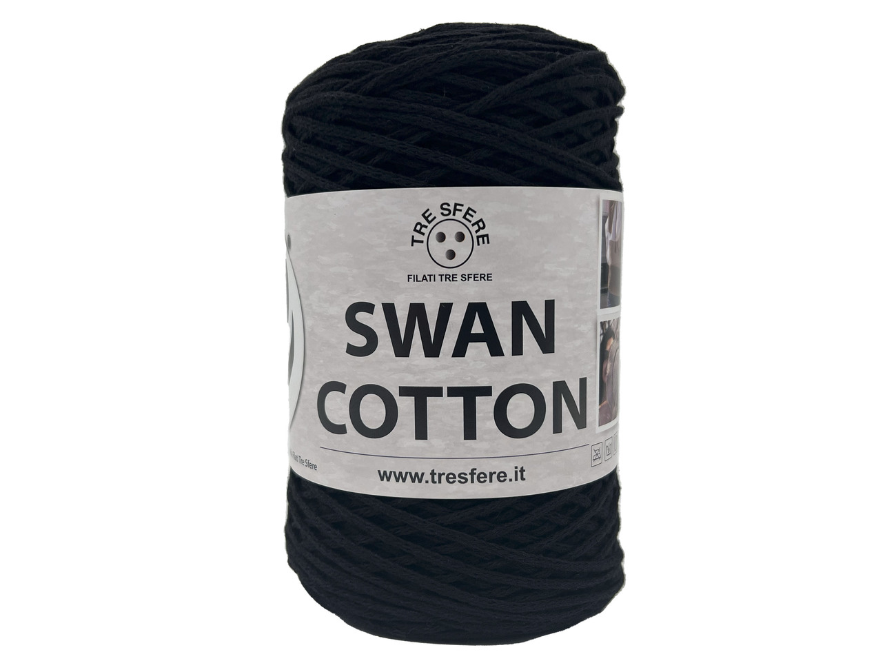 CORDINO SWAN COTTON  250 grammi - nero