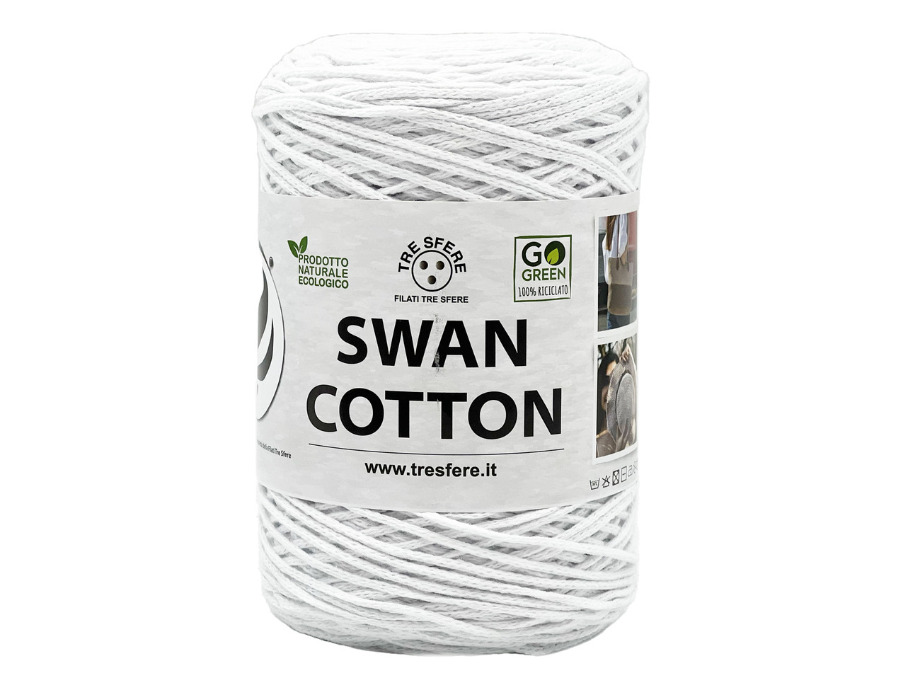 CORDINO SWAN COTTON  250 grammi - bianco