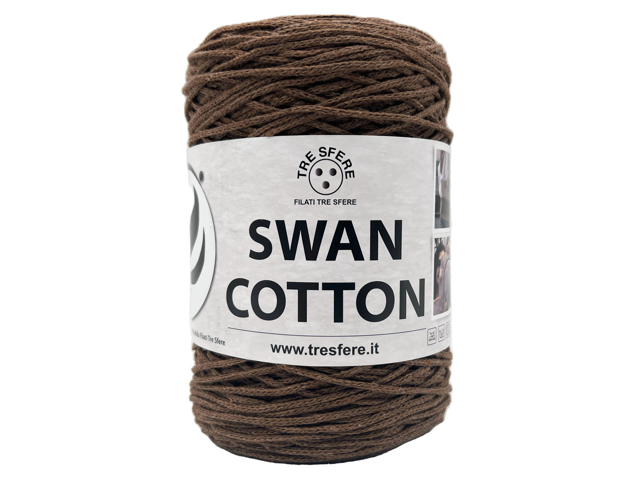 CORDINO SWAN COTTON  250 grammi - cioccolato