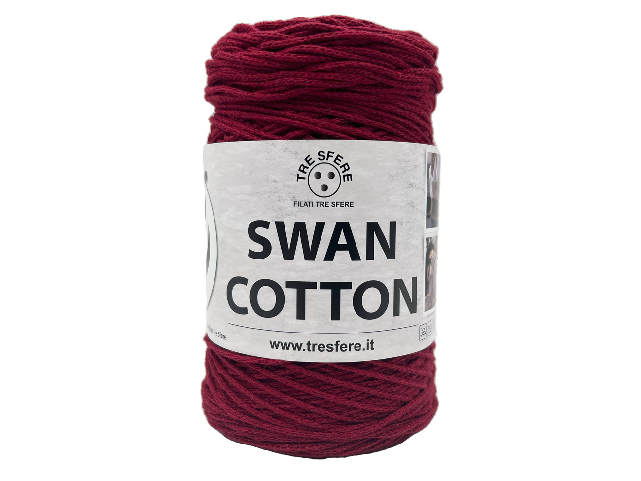 CORDINO SWAN COTTON  250 grammi - rosso borgogna