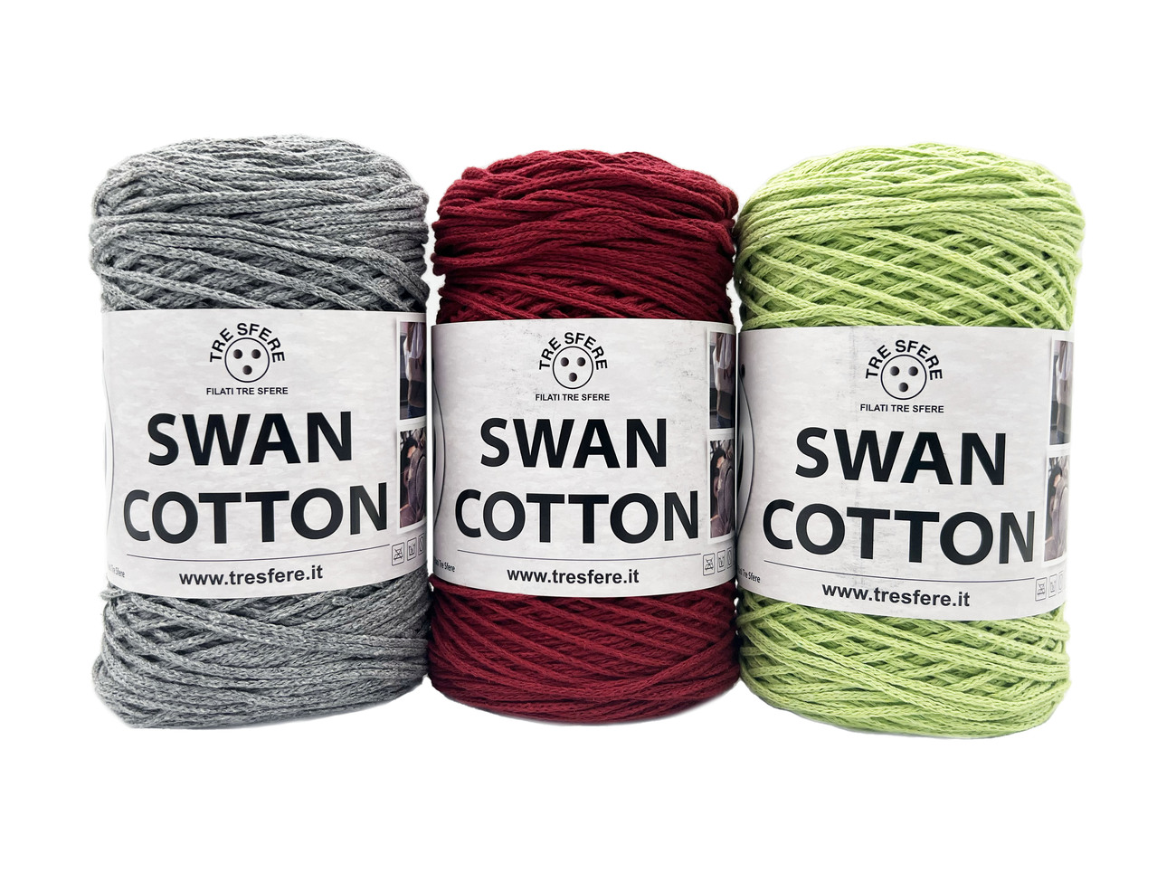 Merceria vendita FILATI PER BORSE E ACCESSORI CORDINO SWAN COTTON 250  GRAMMI