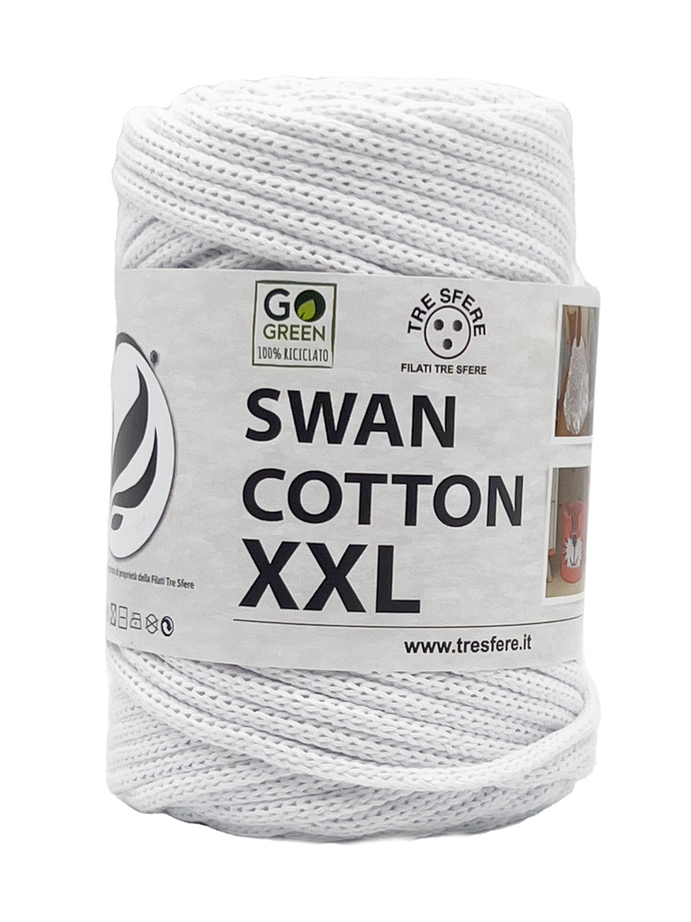 CORDINO SWAN COTTON XXL 250 grammi - Bianco