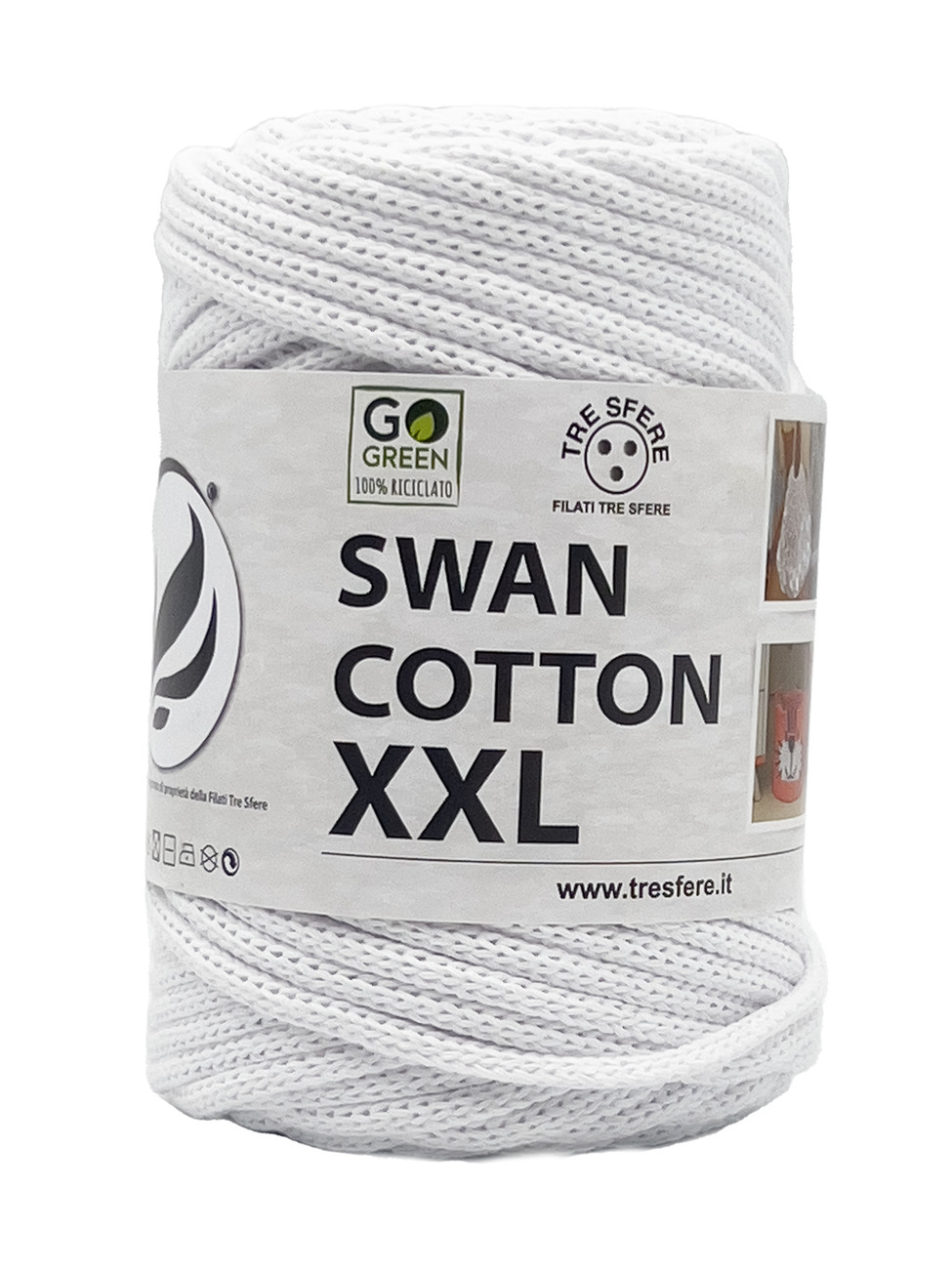 CORDINO SWAN COTTON XXL 250 grammi - Bianco