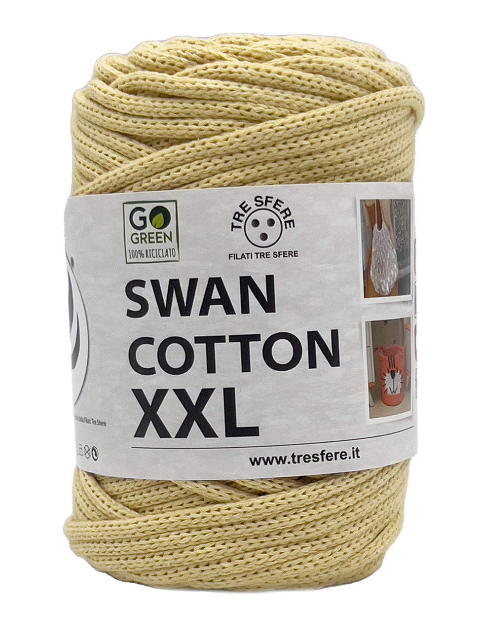 CORDINO SWAN COTTON XXL 250 grammi - Giallo Chiaro