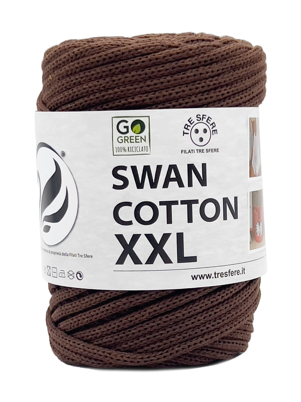 CORDINO SWAN COTTON XXL 250 grammi - Cioccolato