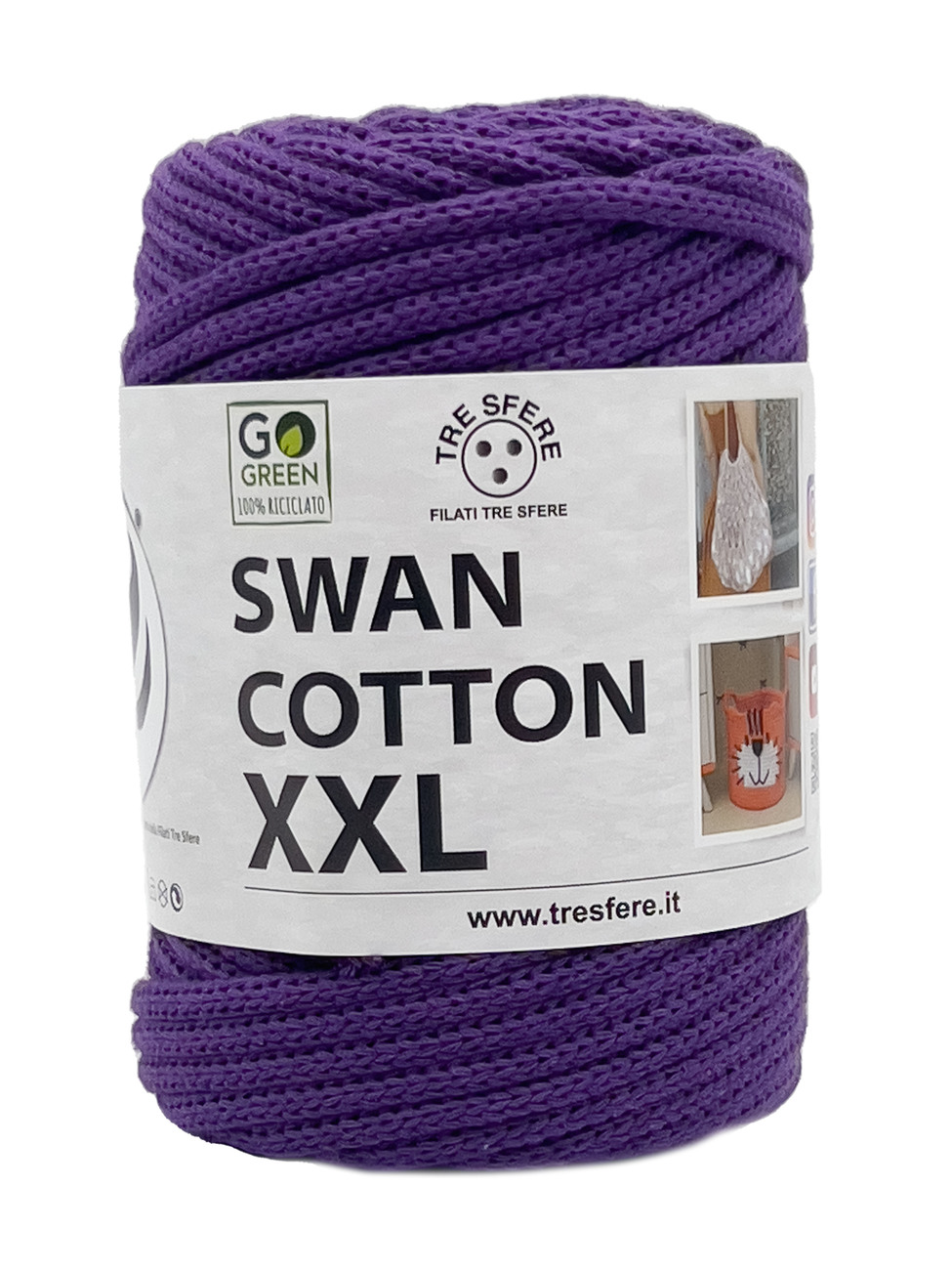 CORDINO SWAN COTTON XXL 250 grammi - Lilla