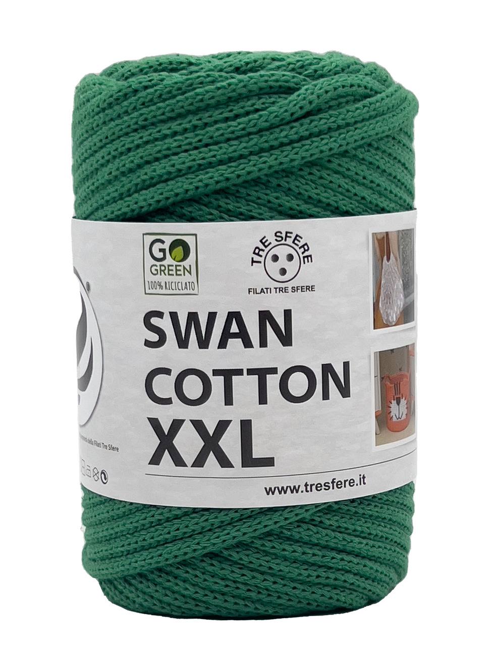 CORDINO SWAN COTTON XXL 250 grammi - Verde Bandiera