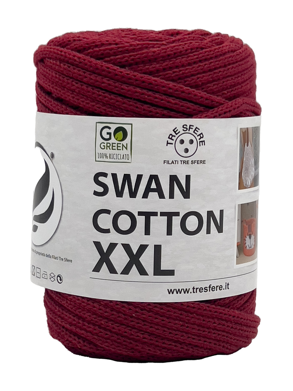 CORDINO SWAN COTTON XXL 250 grammi - Rosso Borgogna
