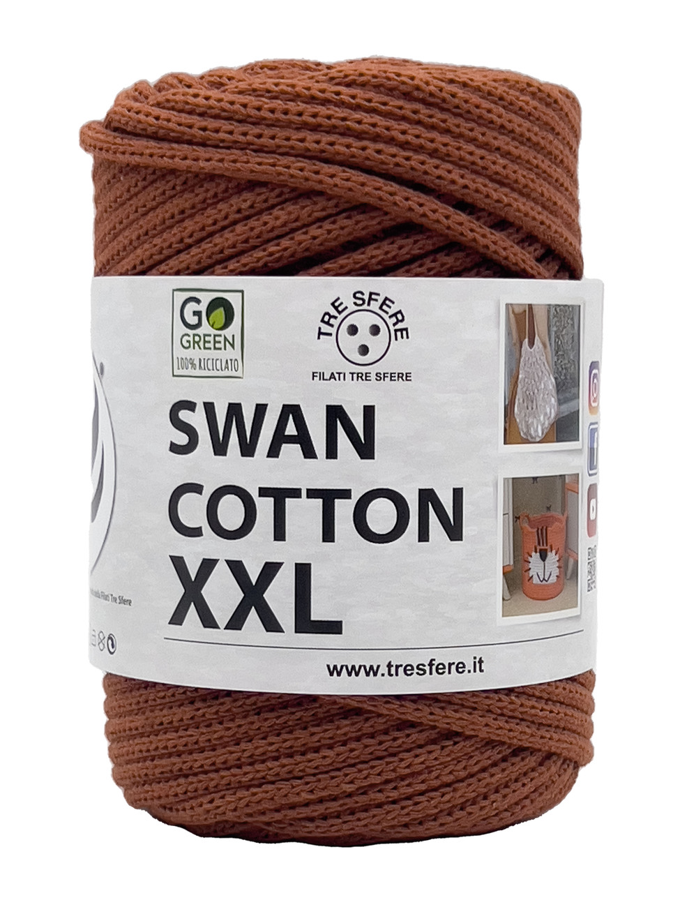 CORDINO SWAN COTTON XXL 250 grammi - Mattone