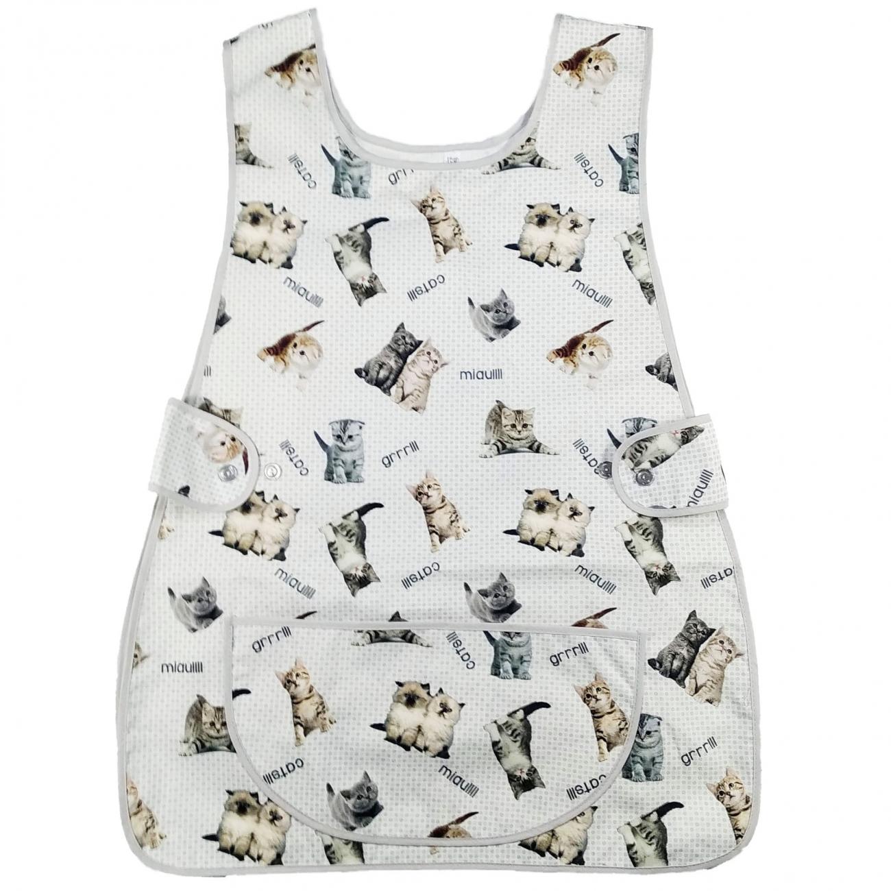 GREMBIULE CASACCA  con disegni - gattini  -