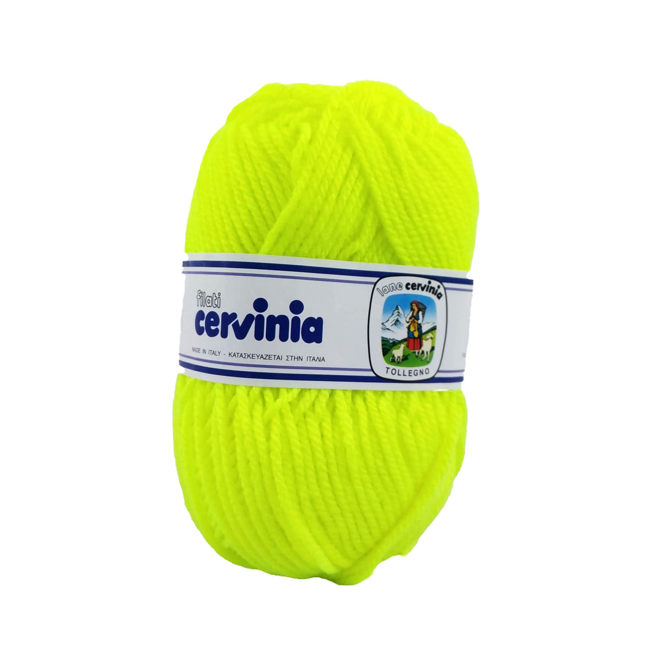 LANA ACRILICA CERVINIA 50 gr. -GIALLO FLUO