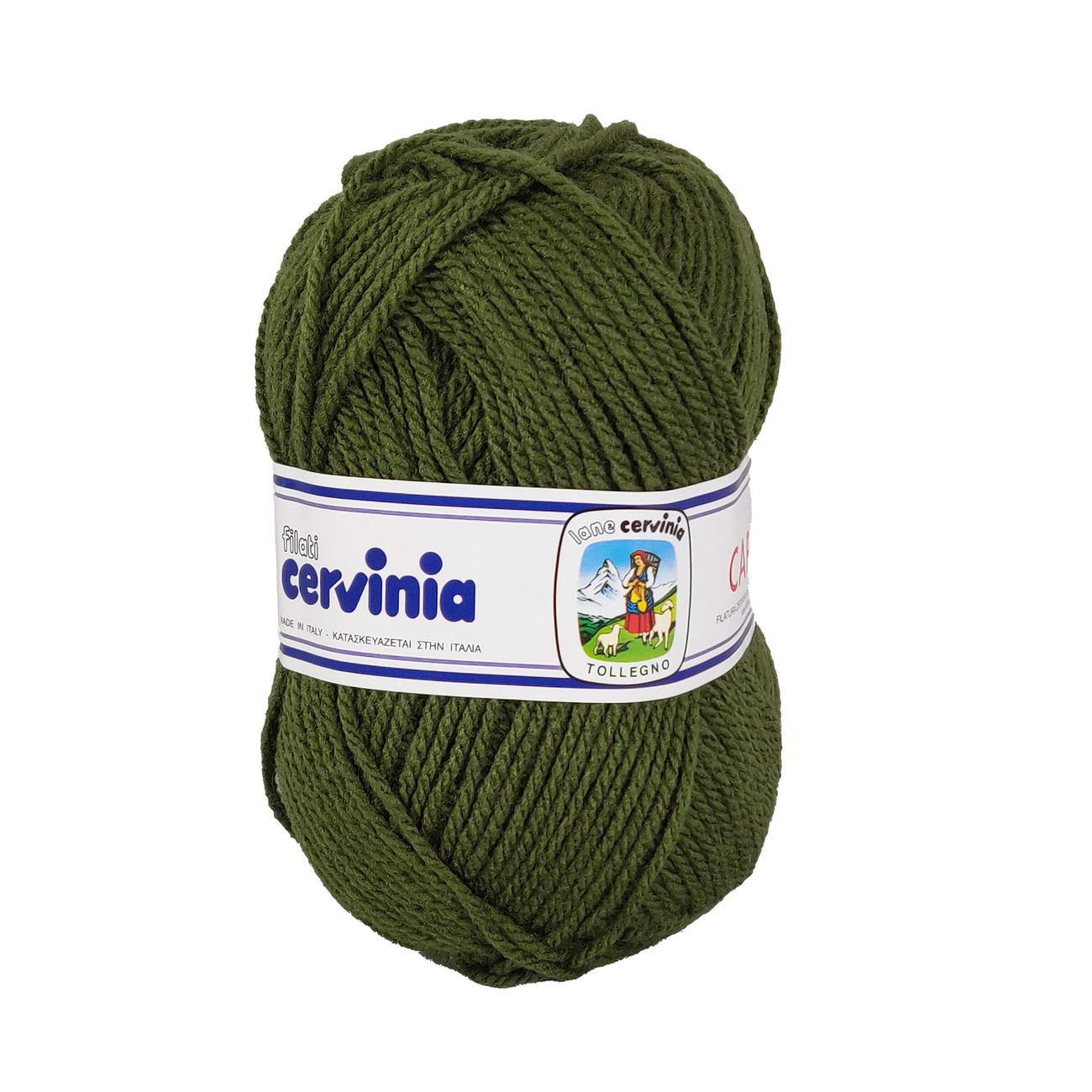 LANA ACRILICA CERVINIA50 gr. -VERDE MILITARE