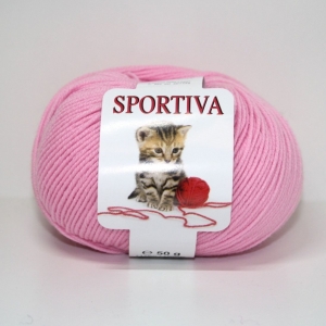 PURA LANA MERINO SPORTIVA 50 gr. -ROSA CONFETTO col.02