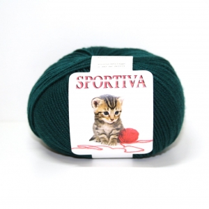 PURA LANA MERINO SPORTIVA 50 gr. -VERDE BOTTIGLIA col.20