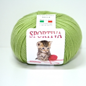 PURA LANA MERINO SPORTIVA 50 gr. -VERDE ACIDO col.75