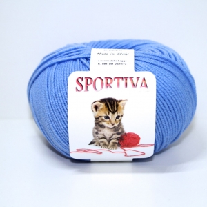 PURA LANA MERINO SPORTIVA 50gr. -AZZURRO col.12