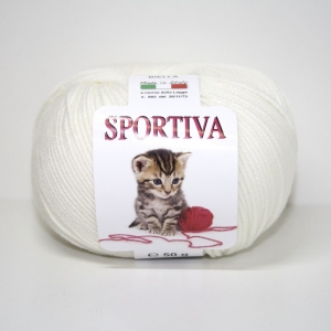 PURA LANA MERINO SPORTIVA 50 gr. -BIANCO col.1