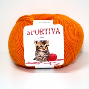 PURA LANA MERINO SPORTIVA 50 gr. -ARANCIO col.25