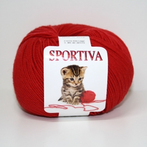 PURA LANA MERINO SPORTIVA 50 gr. -ROSSO col.14