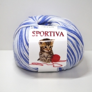 PURA LANA MERINO SPORTIVA 50 gr. -STAMP. AZZURRO col.202