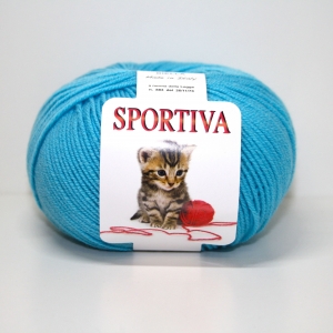 PURA LANA MERINO SPORTIVA 50 gr. -TURCHESE col.40