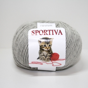 PURA LANA MERINO SPORTIVA 50 gr. -GRIGIO CHIARO MEL. col.29