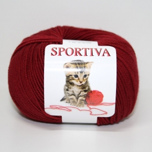 PURA LANA MERINO SPORTIVA 50 gr. -BORDEAUX col.6