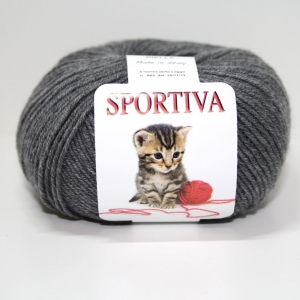 PURA LANA MERINO SPORTIVA 50 gr. -GRIGIO MEL. col.30