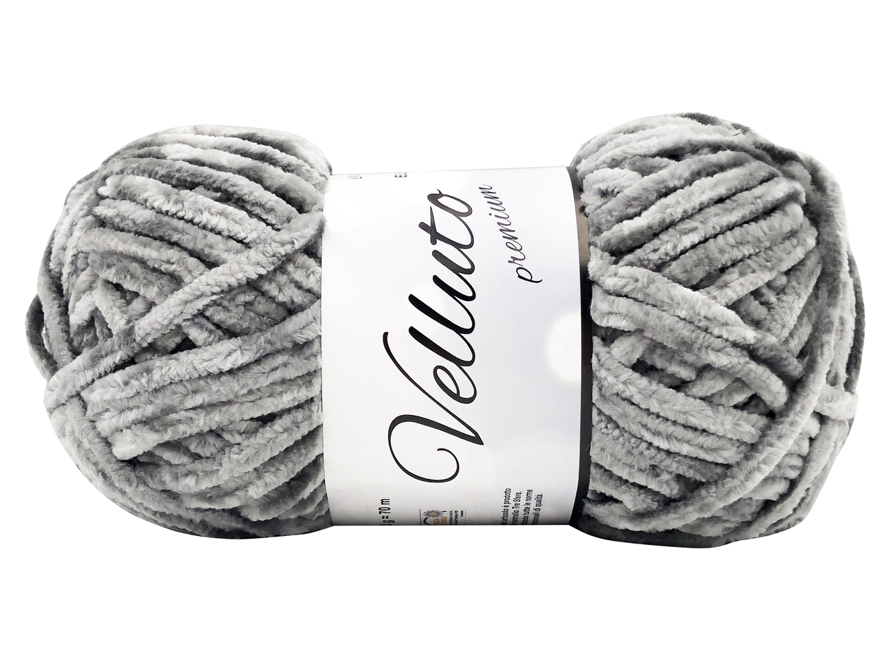 LANA CINIGLIA VELLUTO 100 gr. -GRIGIO