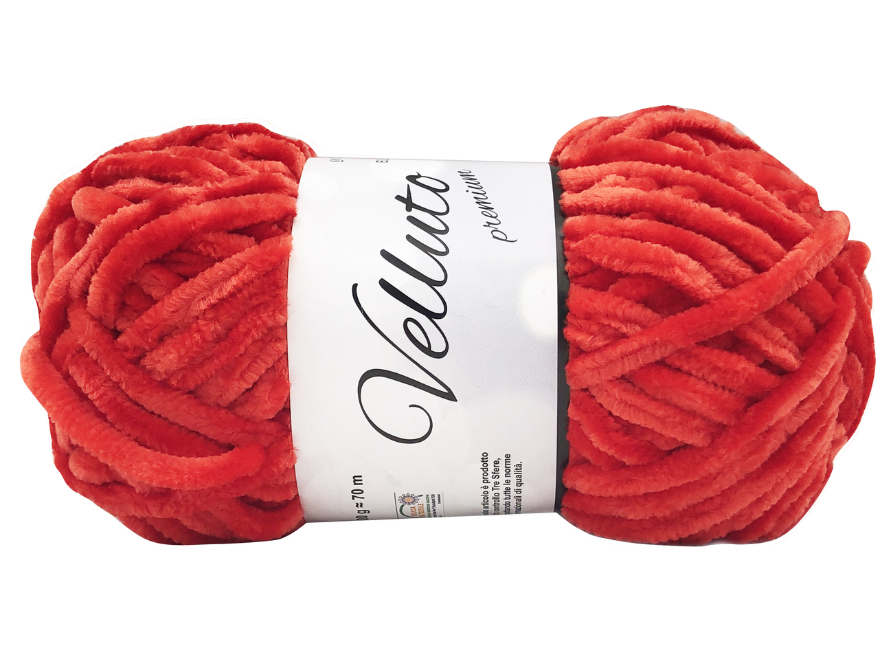 LANA CINIGLIA VELLUTO 100 gr. -ROSSO