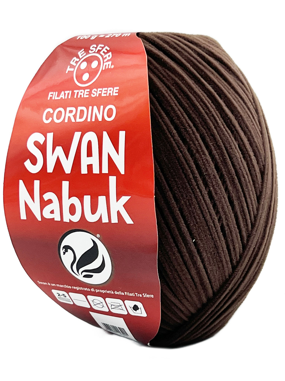 CORDINO SWAN NABUK  100 grammi - MARRONE