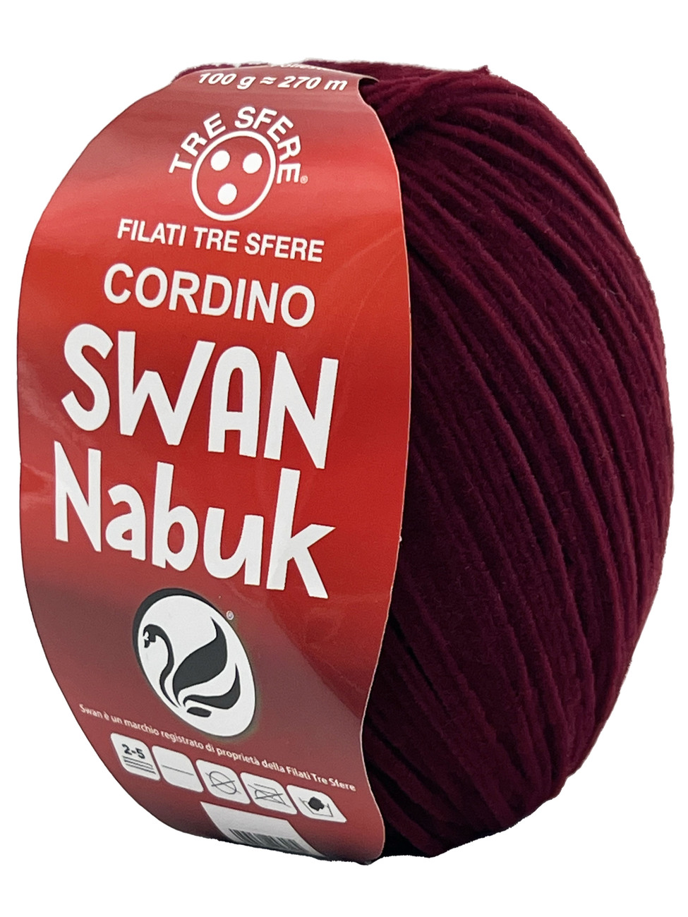 CORDINO SWAN NABUK  100 grammi - BORGOGNA