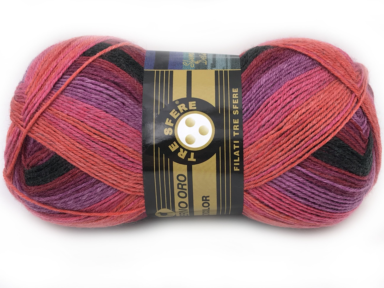 LANA MERINO ORO 100 gr. - FUCSIA MIX col. 834