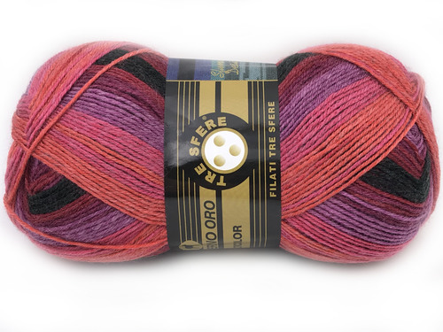 Merceria vendita FILATI LANA MERINO ORO 100 GR. MULTICOLOR COL. 836