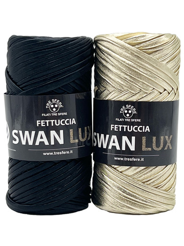 Cordino Thai Swan Black Glitter 500 grammi Tre Sfere Colore Grigio-Argento  115A
