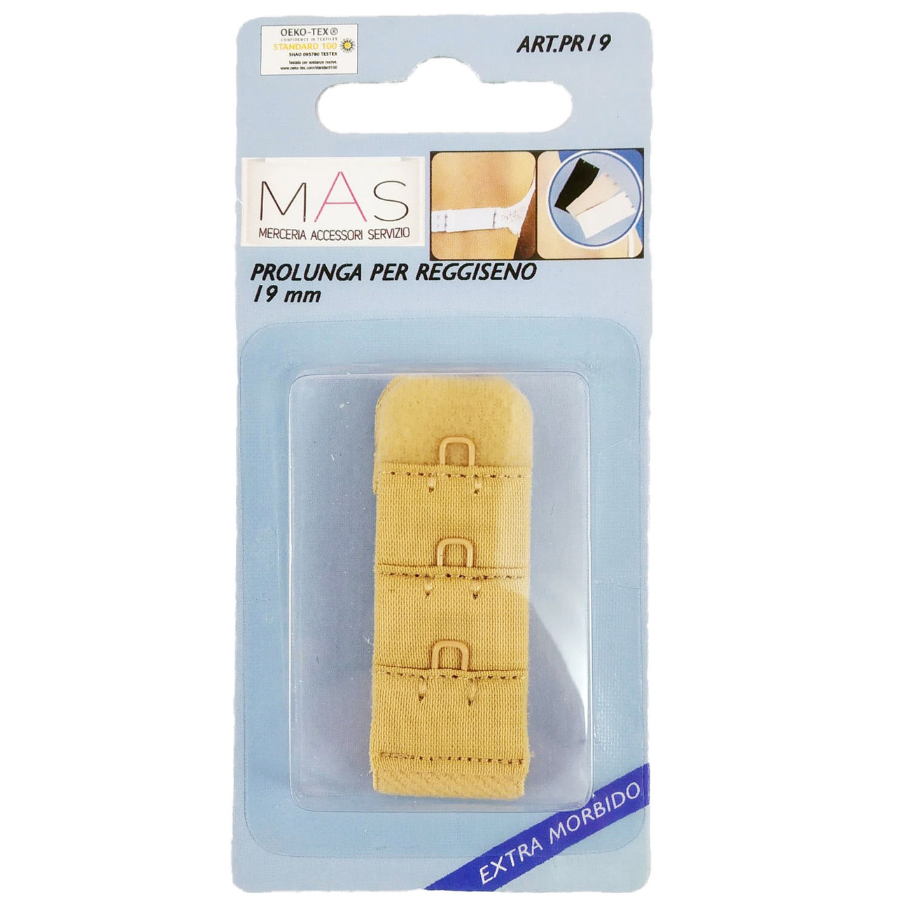 PROLUNGA REGGISENO  1 gancio altezza 19 mm