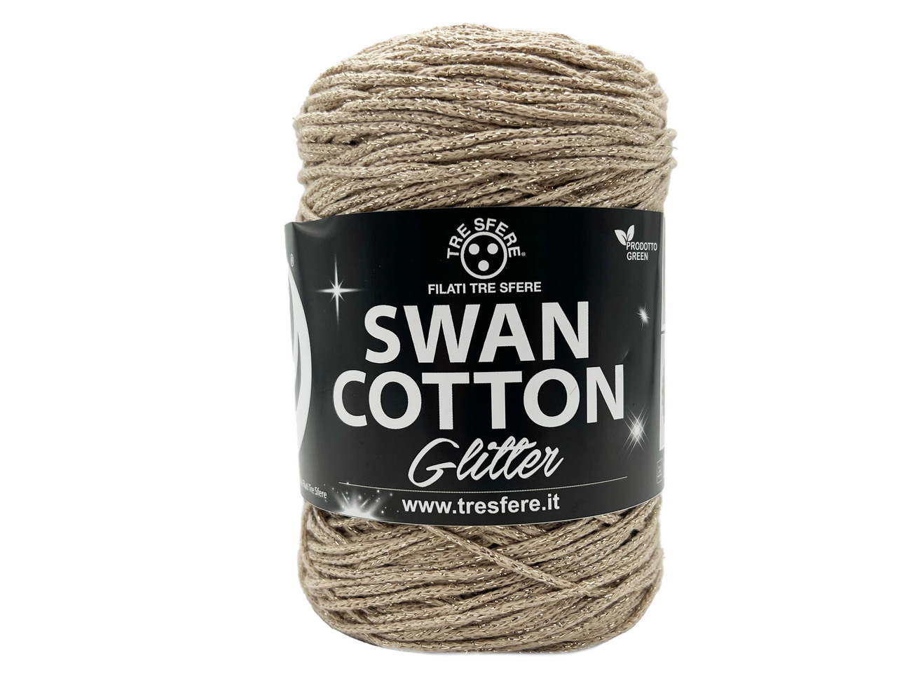 CORDINO SWAN COTTON GLITTER  250 grammi - CORDA-ORO