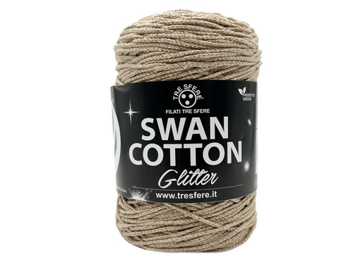 CORDINO SWAN COTTON GLITTER 250 grammi - BIANCO-ARGENTO SWG-02BIANCOARGENTO CORDINO SWAN COTTON GLITTER 250 grammi - BIANCO-ARGENTO SWG-02BIANCOARGENTO