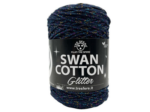 CORDINO SWAN COTTON GLITTER 250 grammi - BIANCO-ARGENTO SWG-02BIANCOARGENTO CORDINO SWAN COTTON GLITTER 250 grammi - BIANCO-ARGENTO SWG-02BIANCOARGENTO
