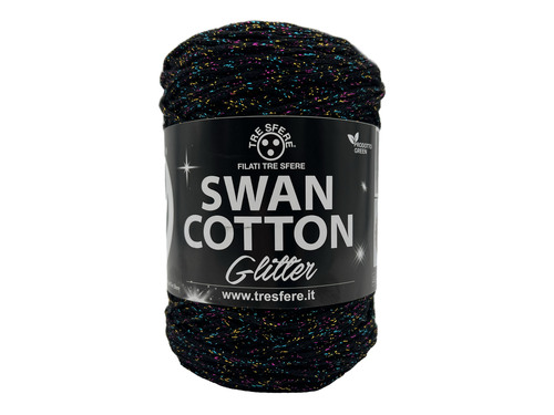 CORDINO SWAN COTTON GLITTER 250 grammi - BIANCO-ARGENTO SWG-02BIANCOARGENTO CORDINO SWAN COTTON GLITTER 250 grammi - BIANCO-ARGENTO SWG-02BIANCOARGENTO