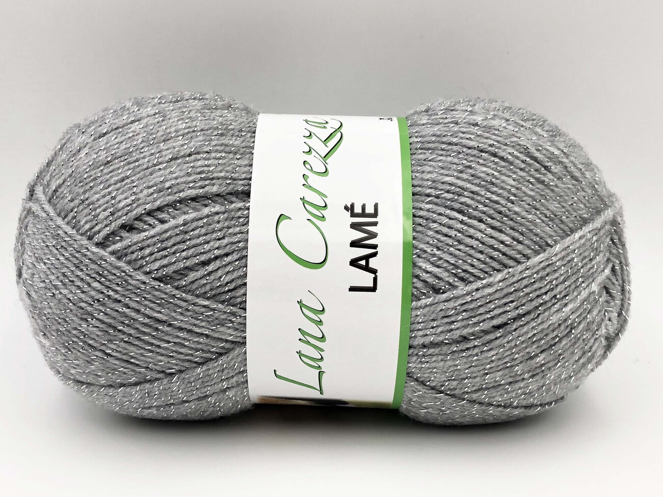 LANA CAREZZA LAME' 100 gr. -GRIGIO CHIARO