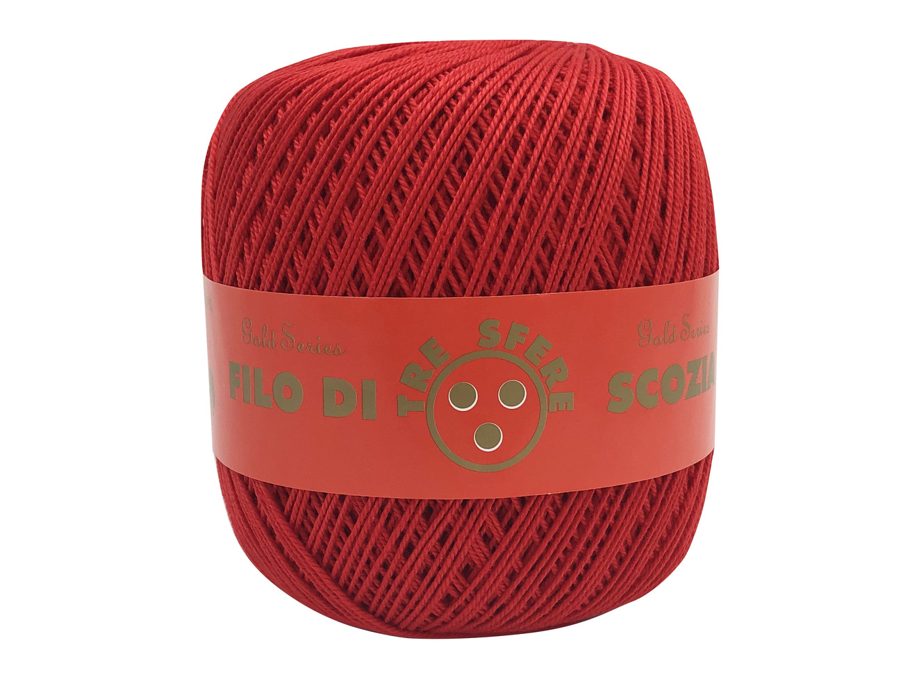 COTONE GOMITOLI 100 gr.  N. 5 -ROSSO